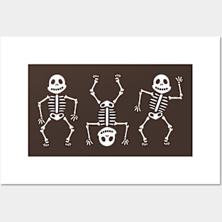 Dancing Skeleton Helloween Posters and Art